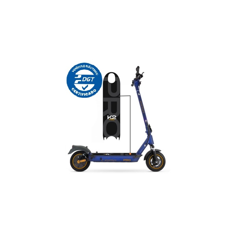 Patinete eléctrico smartGyro K2 PRO Blue Certificado