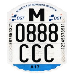 Matrícula para patinete eléctrico DGT | Placa...